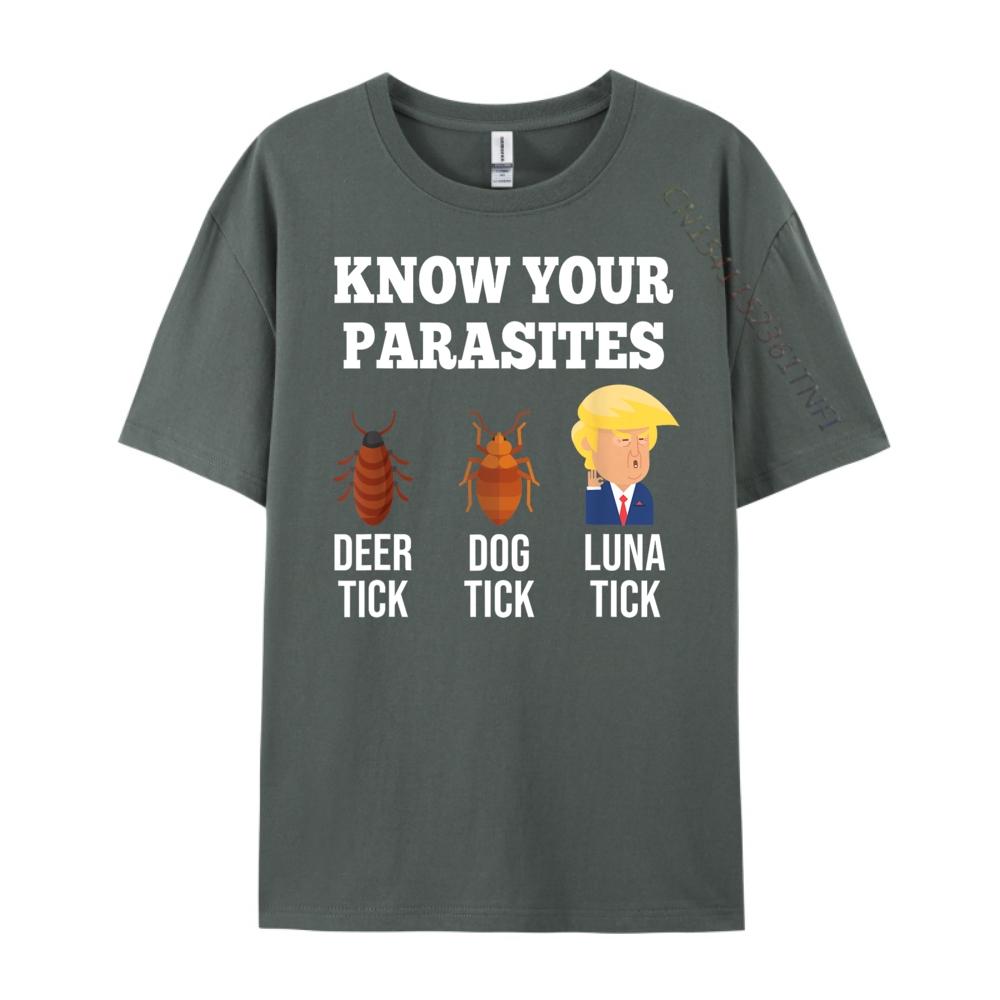 Conosci i tuoi Parassiti AntiTrump Divertente ZECCA Resisti Moda Maglietta Uomo Coppie Manica Corta T-shirt Uomo Top Magliette Harajuku