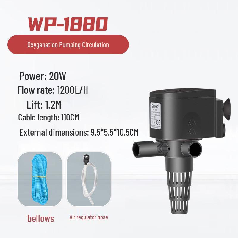 SOBO Songbao WP Series Submersible Aquarium Filter & Water Pump (Models: 880, 1880, 2880, 4880)