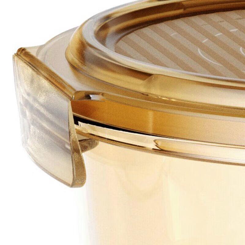 LOCK&LOCK Amber Round Heat-Resistant Glass Food Container