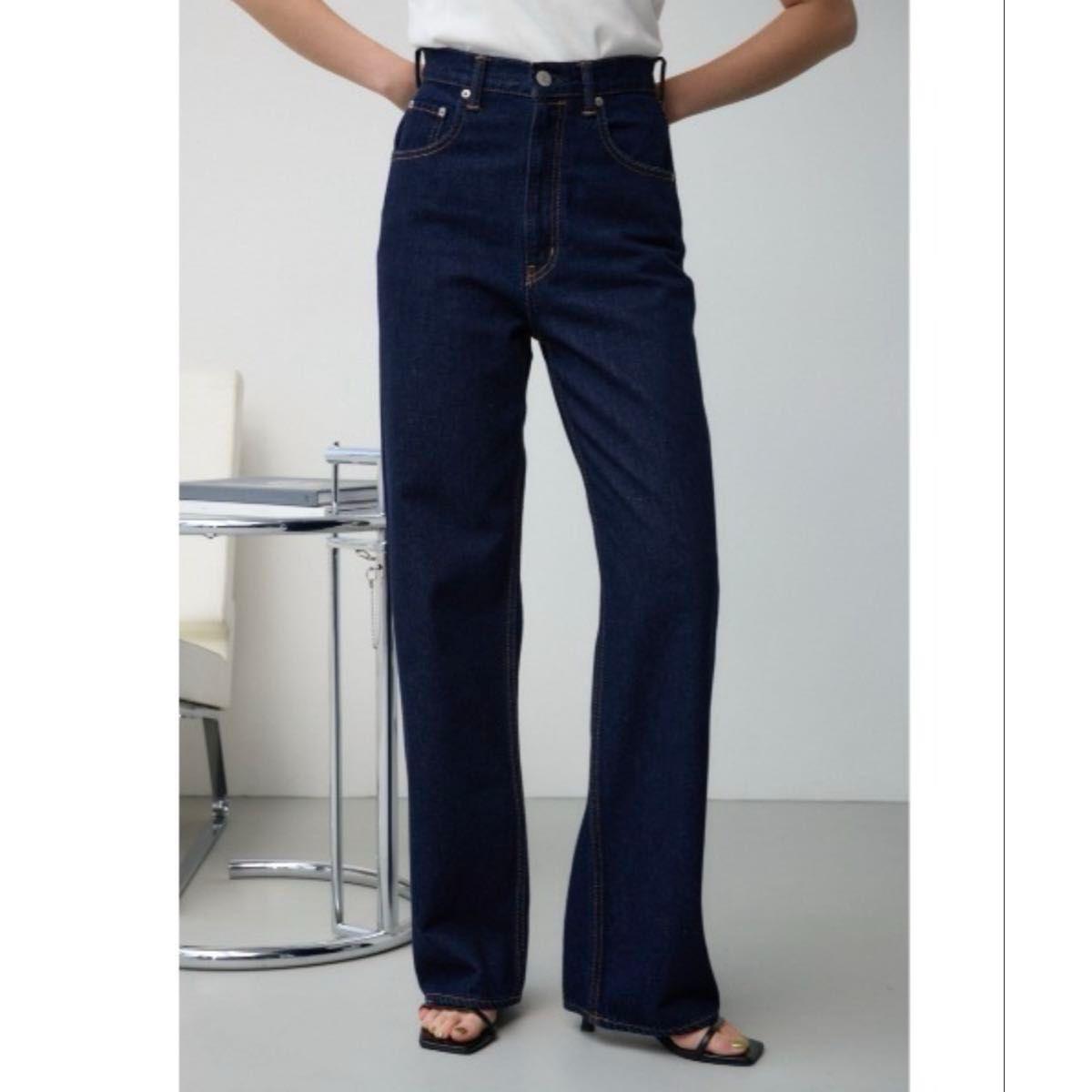 AZUL BY MOUSSY AZUL DENIM High Waist Wide Denim AZUL BY MOUSSY Pants Jeans/Denim Pants