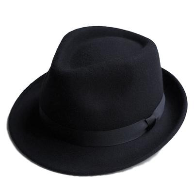 Nakota RUBEN Pocketable Felt Size M Black Hat, Foldable, Wool, (Head Circumference Approx. 58.5cm),