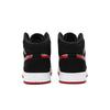 Air Jordan 1 Mid SE Grade School 'Newspaper Air Times' (Unisex) Black / Gym Red / White Kids' Basketball Shoes BQ6931 061