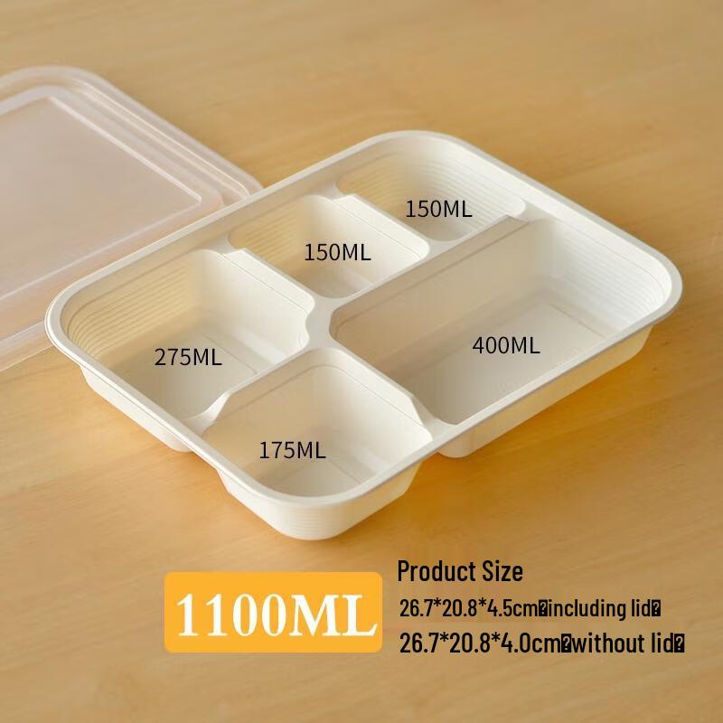 

HANDUNYOU Disposable Compartmented Meal Prep Containers