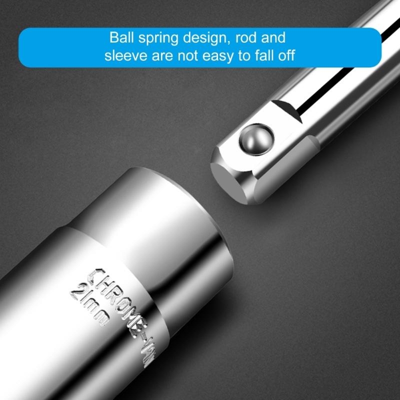 Multiple Size Extendable L Wrench Socket for Wheel Tires with Comfortable Grip Handle Auto Enthusiasts Car Maintenance
