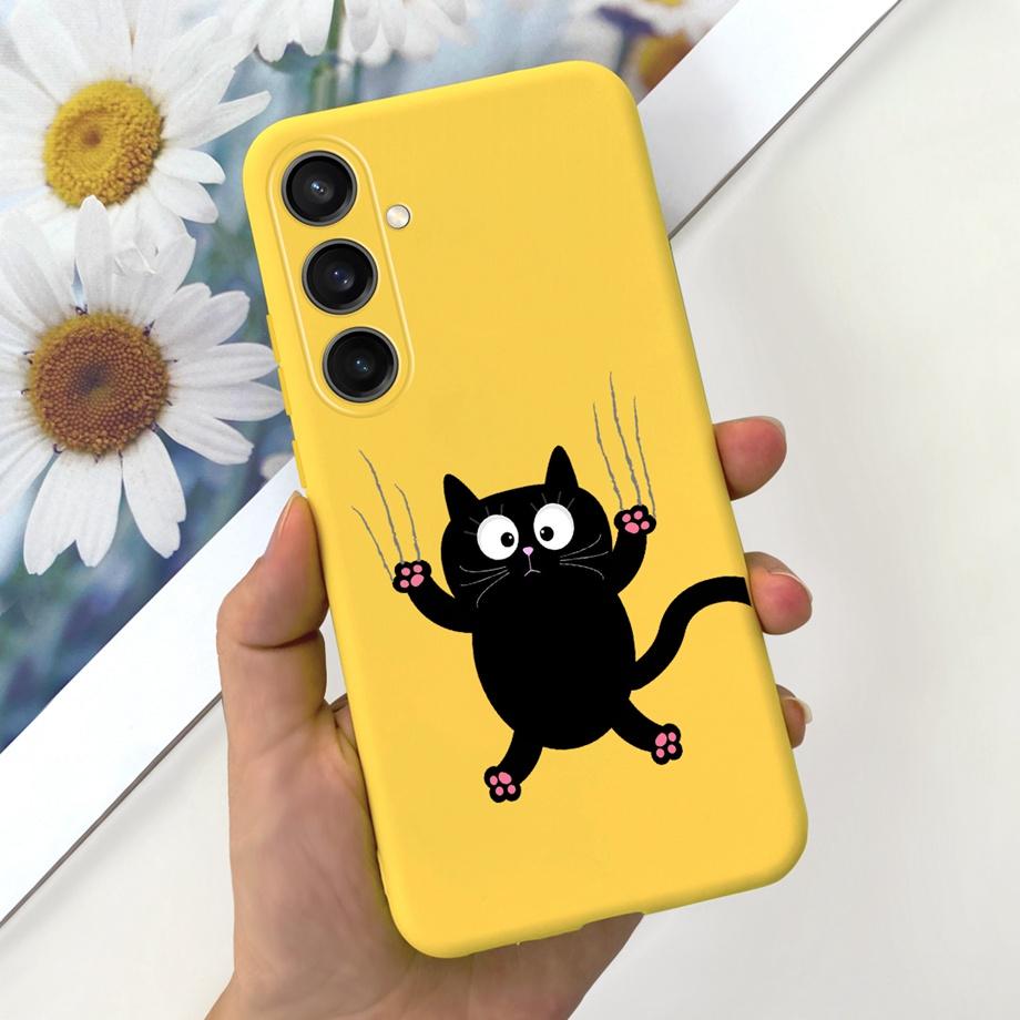 For Samsung S24+ S24 Plus Case Cover Samsung Galaxy S24 Ultra Pro Capa Camera Protector Shockproof TPU Soft Fundas With Pattern