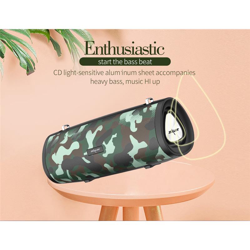 Bluetooth Speaker Portable Outdoor Loudspeaker Wireless Mini Column 3D 10W Stereo Music Surround Support TF Card