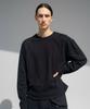 ANDEND Asymmetrical Neckline Cutout Layered T-Shirt_Black