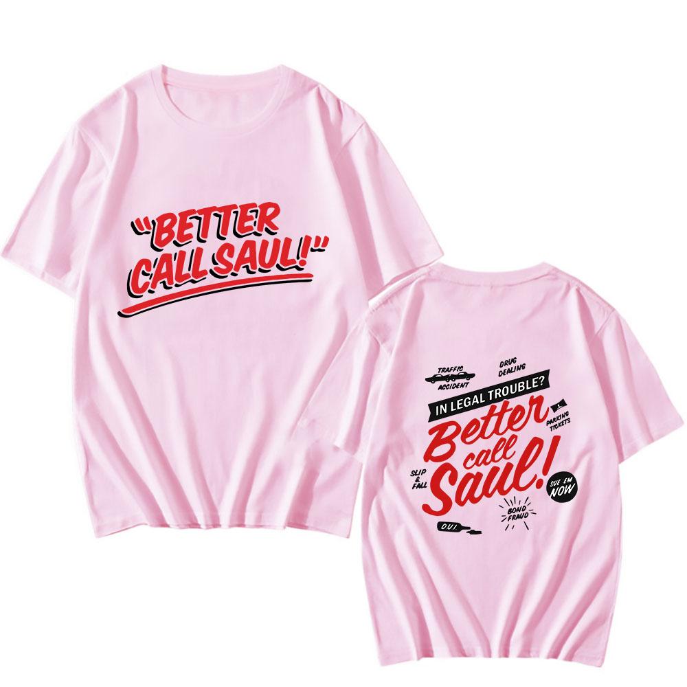 Better Call Saul Tshirts Men Originality Aesthetic Short Sleeve T-shirts 100% Cotton T Shirts Fancy Art Letter Design Sticker