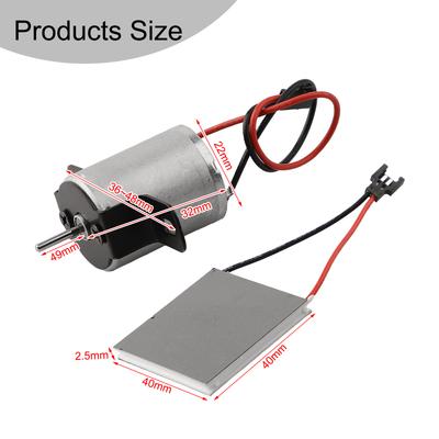 Fireplace Fan Motor Repair Parts Heat Power Semiconductor Power Generator Motor Replacement Stove Fan Fireplace Accessories Kit