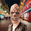 Scary Haunted House Prop Halloween Masque, Horror Full Face Latex Masque Skin Friendly for Costume, Cosplay Party, Realistic Skeleton Headgear