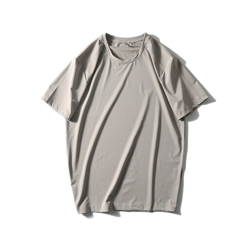 Outdoor Sports Ice Silk Quick-Drying Short-Sleeved T-shirt Men's Summer New Arrival Running Fitness Undershirt Export Men's T-shirt