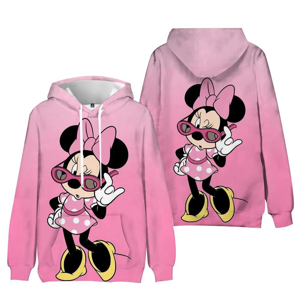 Disney Hoodie Mode Goofy Tasche Sweatshirt Pullover Niedliche Hoodies Mädchen Damen Sweatshirt Cartoon Hoodie