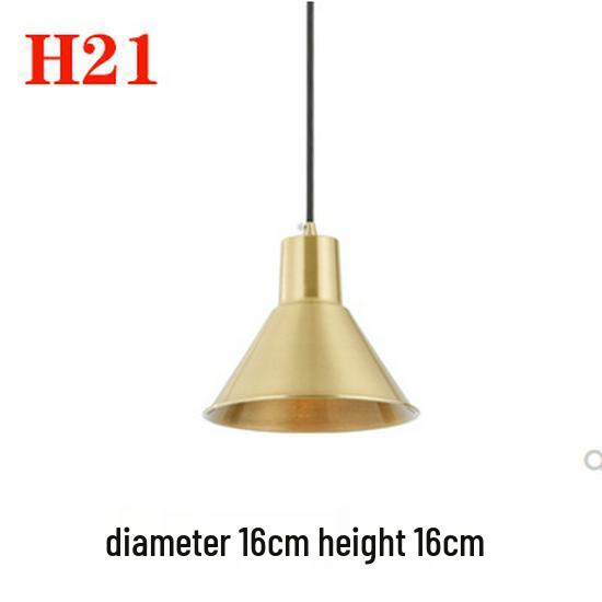 Nordic Gold Single Pendant Light for Bedroom, Bar, Café, or Shop