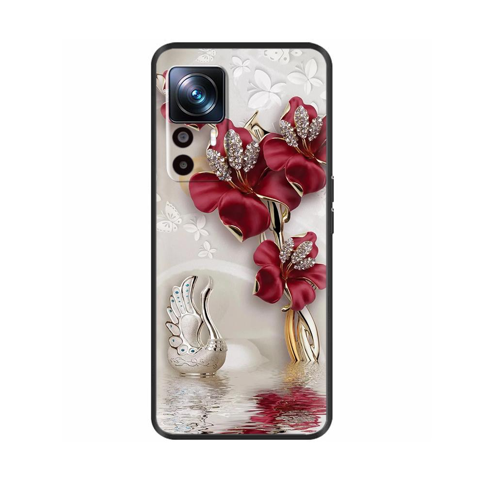 Silicone Matte Durable Back Cover For Xiaomi Mi 12T Pro Cartoon Protection Shell Phone Case For Xiaomi Mi12 12T Pro 12s Fundas