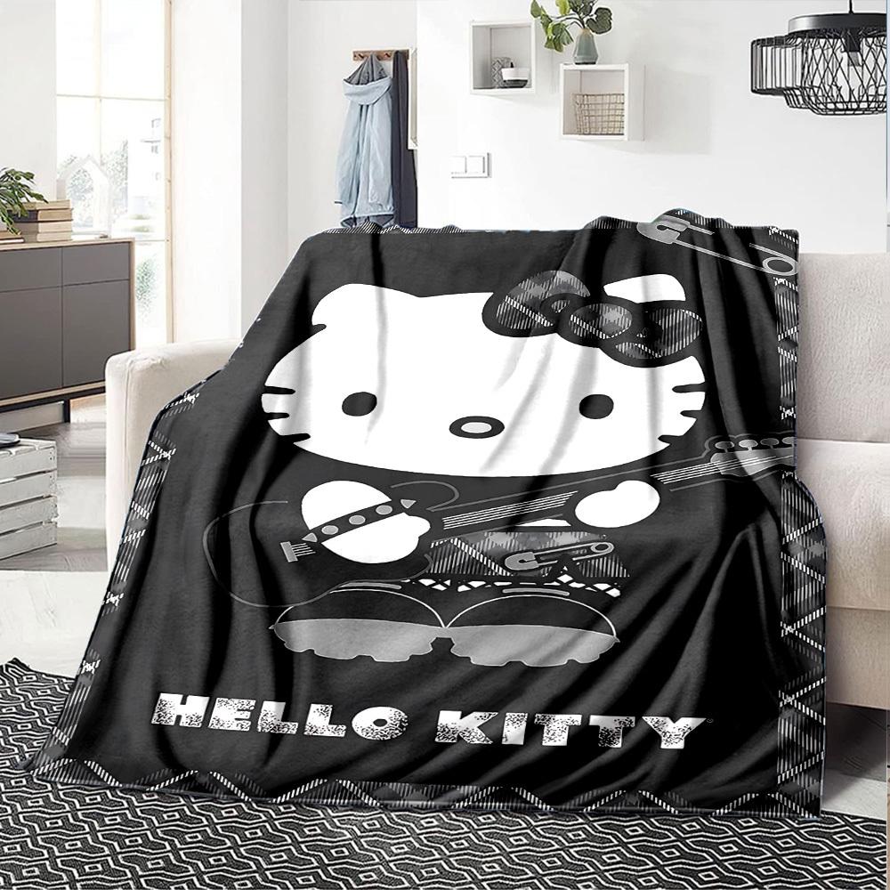 1pc Hello Kitty Soft Flannel All-Season Throw for Home, Office, Outdoor UseDurable Comfort  100568