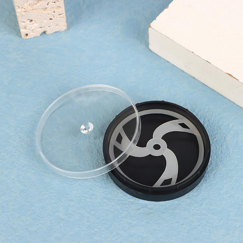 Single Watch Head Storage Case Round Organiser Box Container Featuring Transparent Top Lid for Display and Travel Use