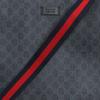 Gucci Large Vertical Logo Stripe Web Shoulder Strap Canvas And Leather Tote Bag Men Tote Black Gray 495559-K5IAN-1095