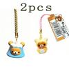 New Mount Fuji Rilakkuma Kiiroitori Cartoon Easy Bear Bell Keychain Backpack Cute Pendant Phone Charm Keychain Bag Accessories