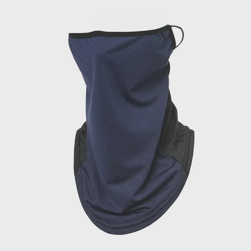 Summer Sunscreen Ice Silk Neck and Face Mask: UV Protection, Colorful, Dustproof, Windproof, Ear-Hanging for Outdoor Cycling