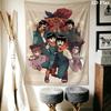 Naruto Wall Tapestry Aesthetic Wall Hanging Printed Fabric Blanket Decorative Tapestries For Bedroom Living Room Home Decor