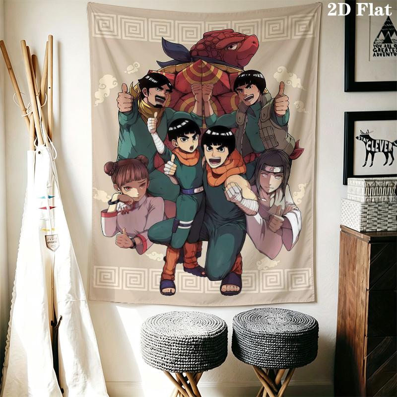 Naruto Wall Tapestry Aesthetic Wall Hanging Printed Fabric Blanket Decorative Tapestries For Bedroom Living Room Home Decor