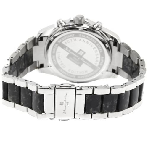 Salvatore Marra Salvatore Marra Watch Men's Chronograph Acetate Combination Belt 20th Anniversary Limited Model Brand Ranking Watch Gift SM23105-SSBK