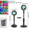 RGB Sunset Lamp,Photography Ambient Light,Night,Dimmable LED Mood Lighting,Color Changing Decorative Bulb,Living Room Bedroom