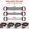 Chest Expander for Chest Arm Legs Shoulder Back Muscles Training, Chest Exerciser for Men with 5 Removable Ropes, Fitness Training Set for Pilates
