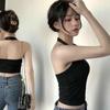 Spicy Girl Halter Backless Camisole with Built-in Bra Pads