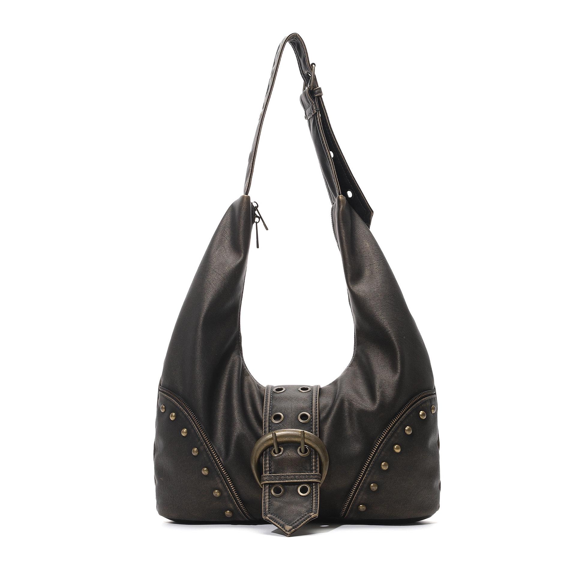 Женская сумка-тоут через плечо в стиле ретро Y2K 2025 года легкая роскошь 31cm x 7cm x 20cm темный кофе 2370₽