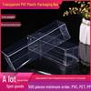 Rectangular Transparent PVC Macaron Candy Box for Weddings