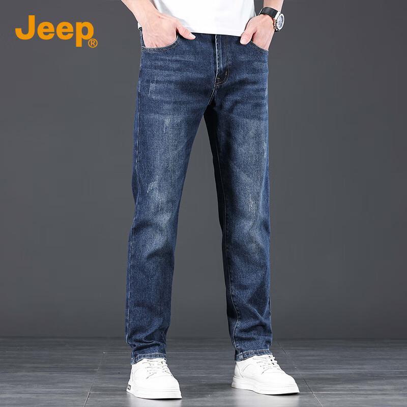 JEEP Men's 2025 Autumn Retro Straight Leg Jeans