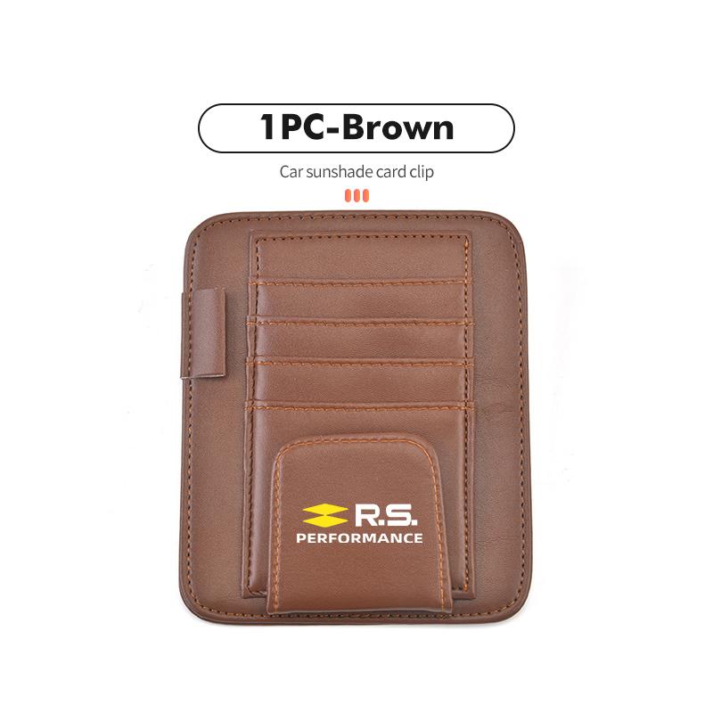 Car Sun Visor Sunglasses Clip Credit Card Pen Storage G Holder For Renault Clio Dacia RS Megan Scenic Logan Laguna Kadjar Duster