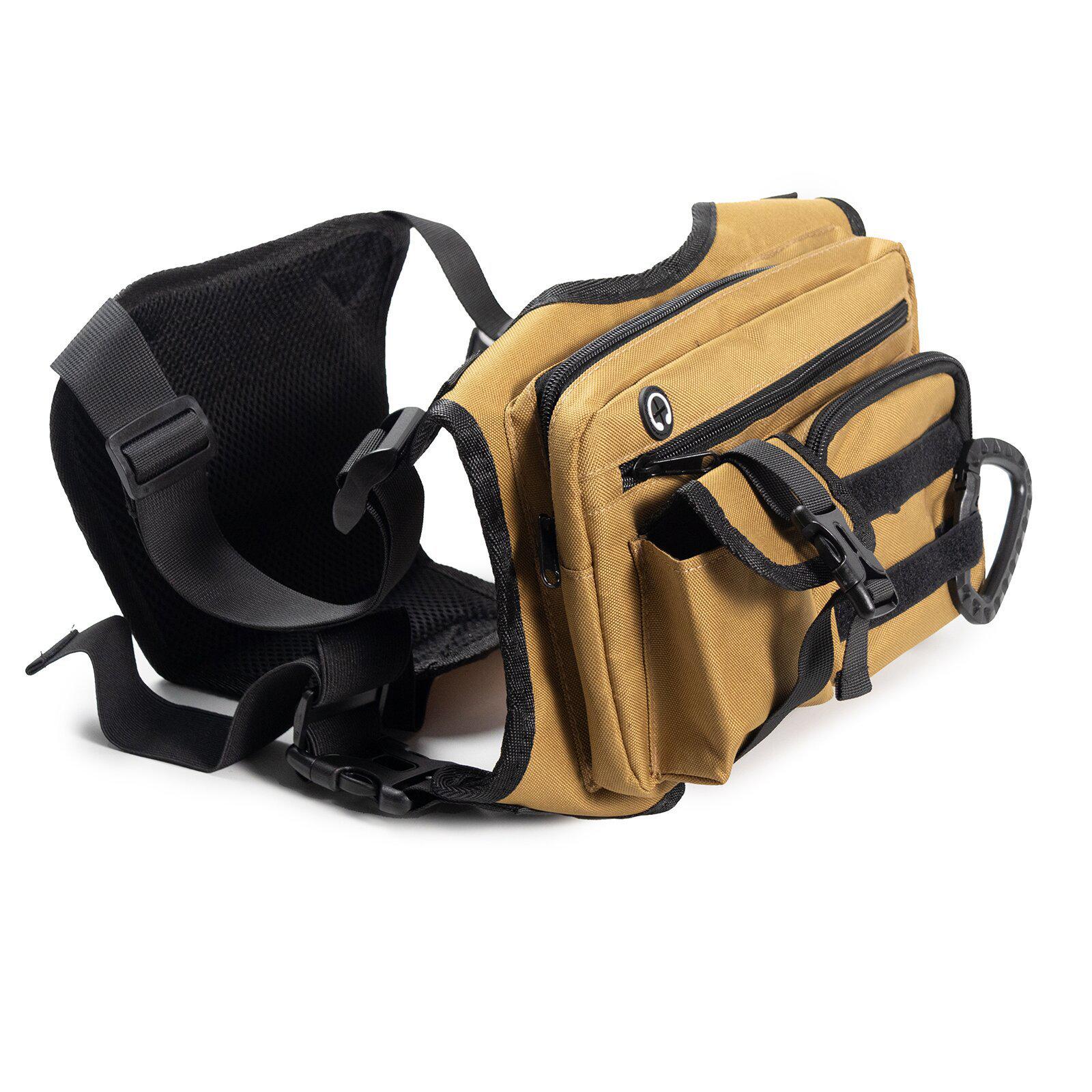 

Cross-Border Camouflage Tactical Outdoor Travel Sports Chest Pack for Men 27x17x5cm коричневий