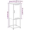 VidaXL Buffet haut rose 36x39x107 cm acier, buffet, placard, armoire latérale, armoire, armoire de rangement, armoire haute, 846531