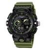 Skmei 2225 Sport Alarm Watch Men Dual Display Waterproof LED Display Electronic Quartz Digital Wristwatch Man Clock Reloj Hombre