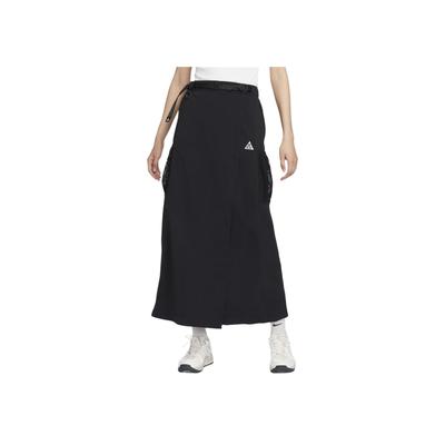 Snowgrass Sun Protection Solid Color Comfortable Outdoor Work Skirt Casual Long Skirt Women Skirts Black FV7322-010