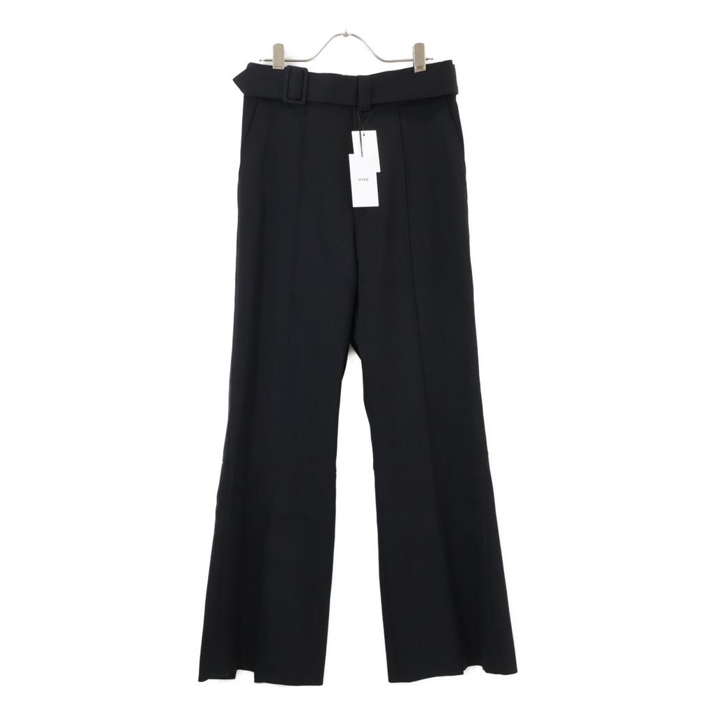 HYKE Black 13256 Double Cloth Pants Bottoms O2 blackUsed