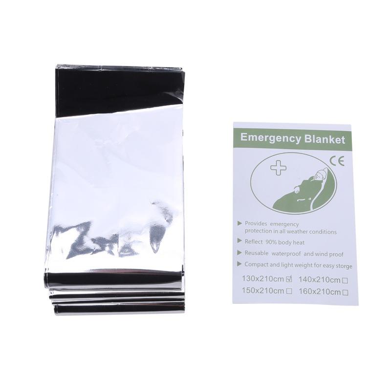 1Pc/2PCS/3PCS/4PCS Reusable Outdoor Emergency Blanket Reusable Insulation Blanket Sun Protection Life-saving Blanket Camping Hunting Essentials