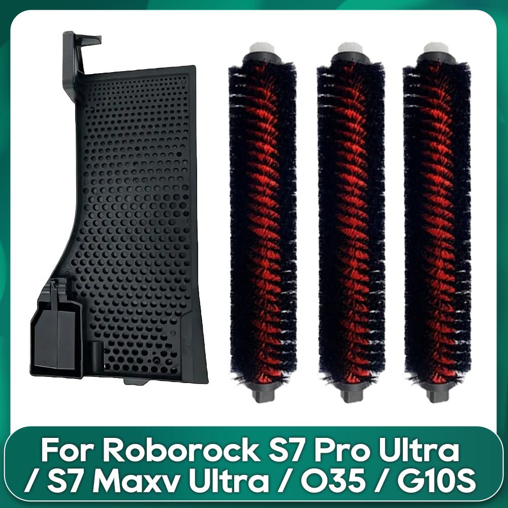 Kompatibel für Roborock S7 Maxv Ultra / S7 Pro Ultra/ O35 / G10S Hochgeschwindigkeits-Wartungsreinigungsbürste Tankfilter-Zubehör