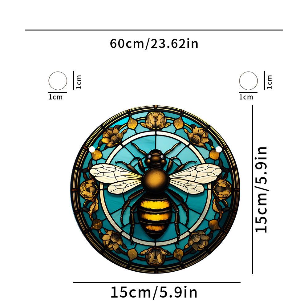 Personalized Butterfly Door Hanging Decor Acrylic Stain Glass Window Hanging Craft Colorful Bedroom Living Room Home Decoration