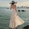 Summer New Holiday Wind Lace Splicing Big Swing Skirt Seaside Photo Wedding Bridesmaid Skirt