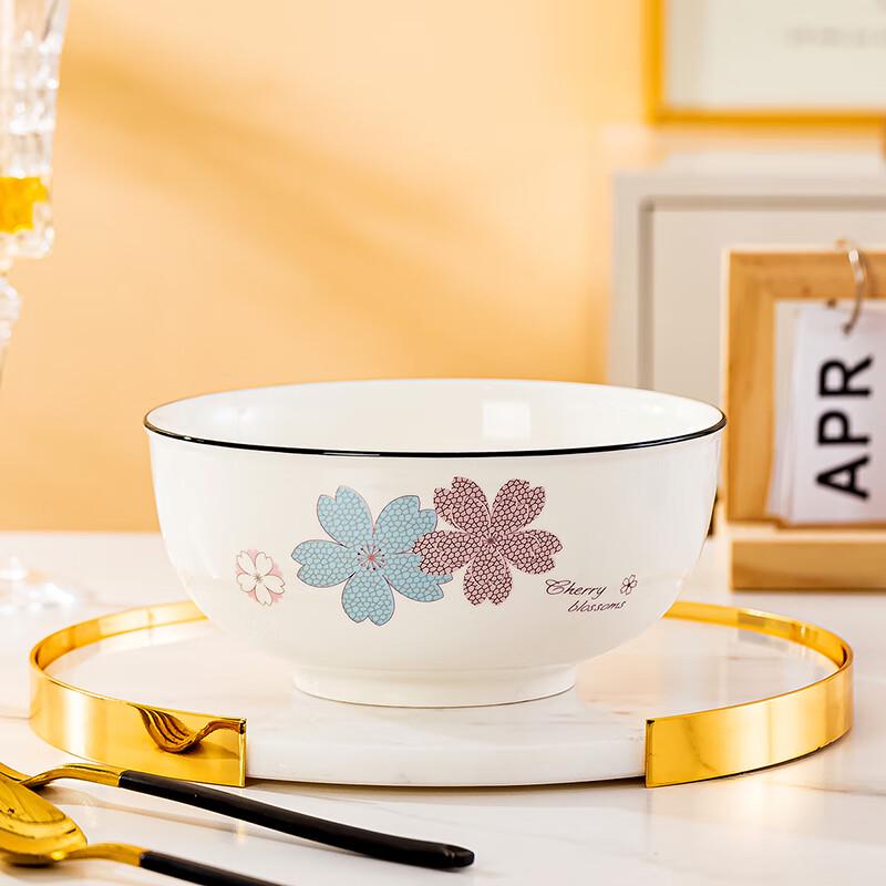 Jingdezhen Floral Ceramic Soup Bowl