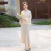 2025 Spring/Summer Women's Round Neck Embroidered Jacket - New Chinese Style YW8997