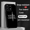 G-game of T-thrones Fashion Poster Logo Phone Case For Redmi Note 14 13 12 11 Pro Plus S 5G 14C A3 Soft Black Phone Cover