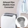 Tragbarer Abluftschlauchadapter Lüftungsschlauch Fensteradapter Flaches Design Schlauchadapter Lüftungskanal