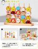 KeyAngel Montessori Toy Educational Toy Stringing Toy Stringing Rods Early Development Finger Training Animal Recognition Shape Recognition Game Card