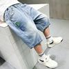 Chlapecké kalhoty a dětské džínové šortky Letní ležérní džínové volné sportovní šortky