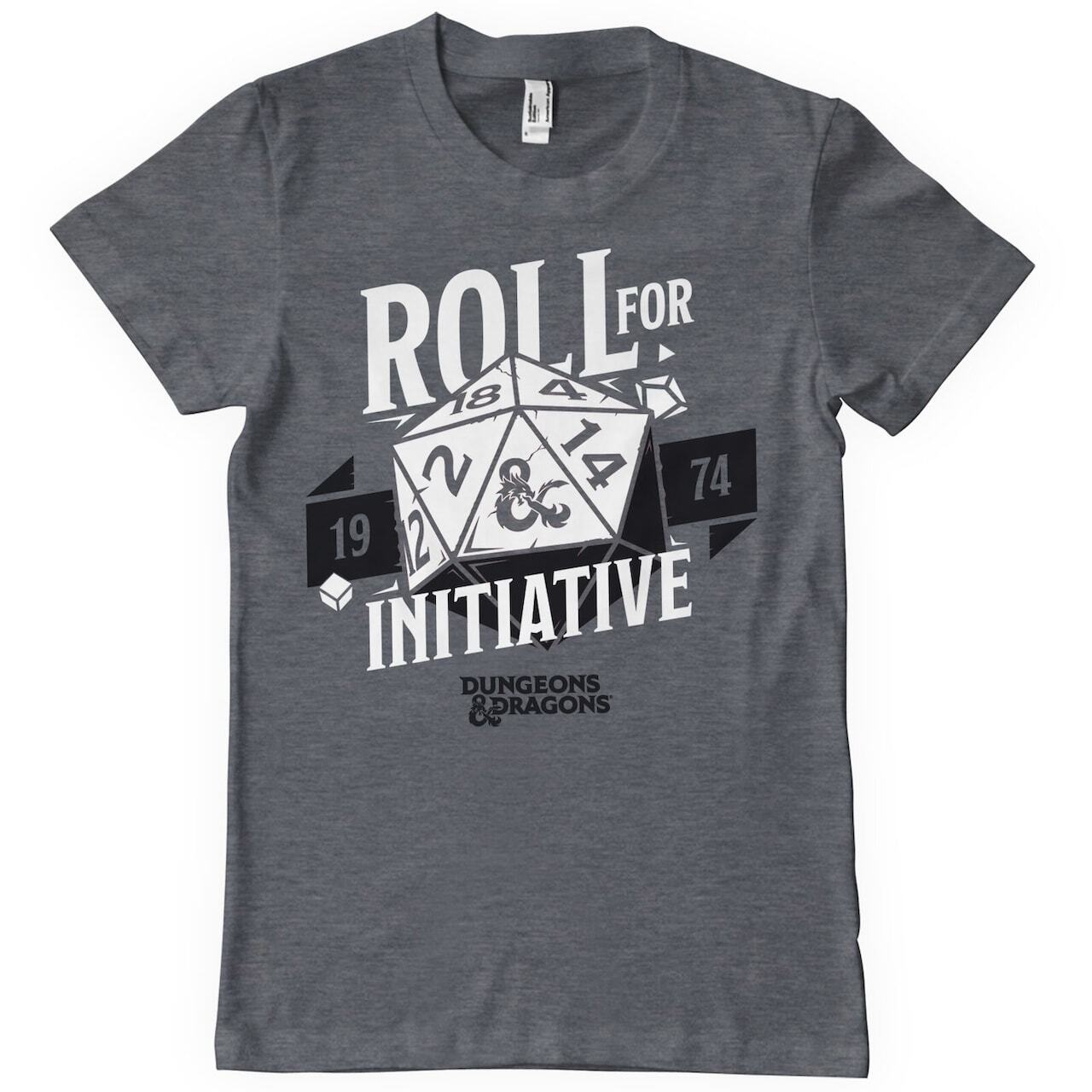 Licensed Dungeons  Dragons Roll For Initiative Men T-Shirt S-XXL Sizes XXXXL
