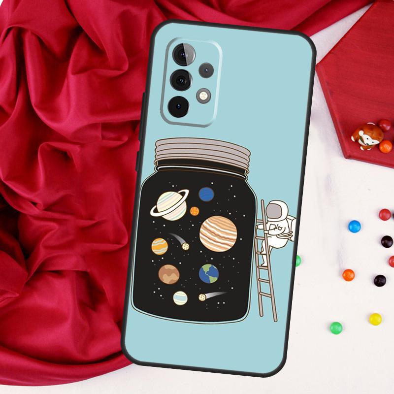 Space Planets Solar System For Samsung Galaxy A55 A53 A33 A13 A35 A15 A36 A56 A26 A16 A22 A32 A52 A54 A34 A06 A05 Case